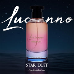 Lucianno Star Dust spray action captures vibrant opening notes for daily wear.