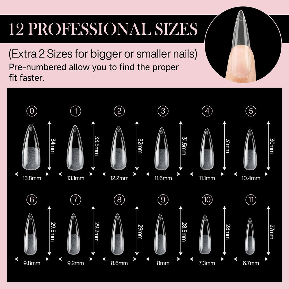 Luckyfairy tips bond securely with natural nails for reliable wear.