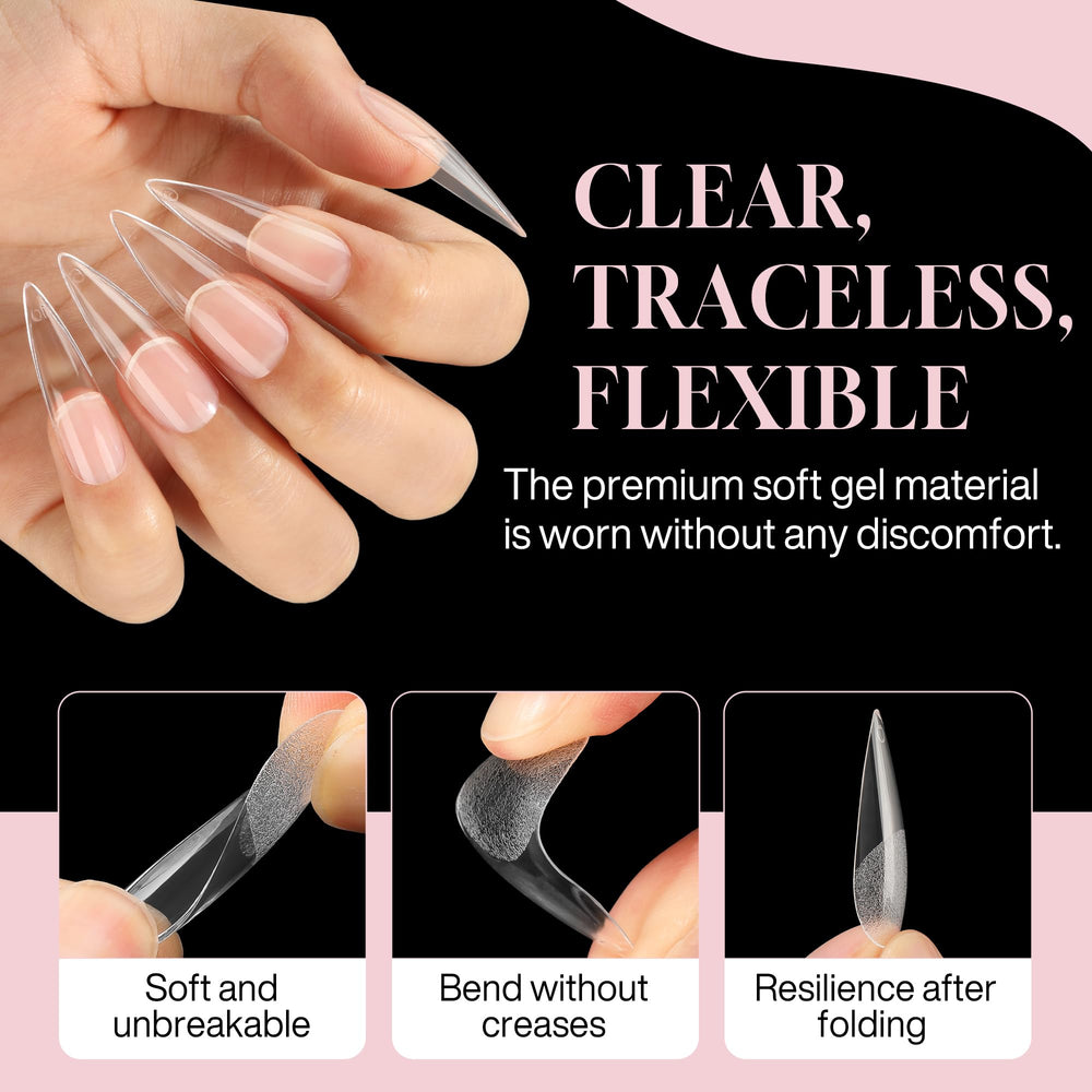 Luckyfairy easy-apply tips simplify DIY manicure at home.