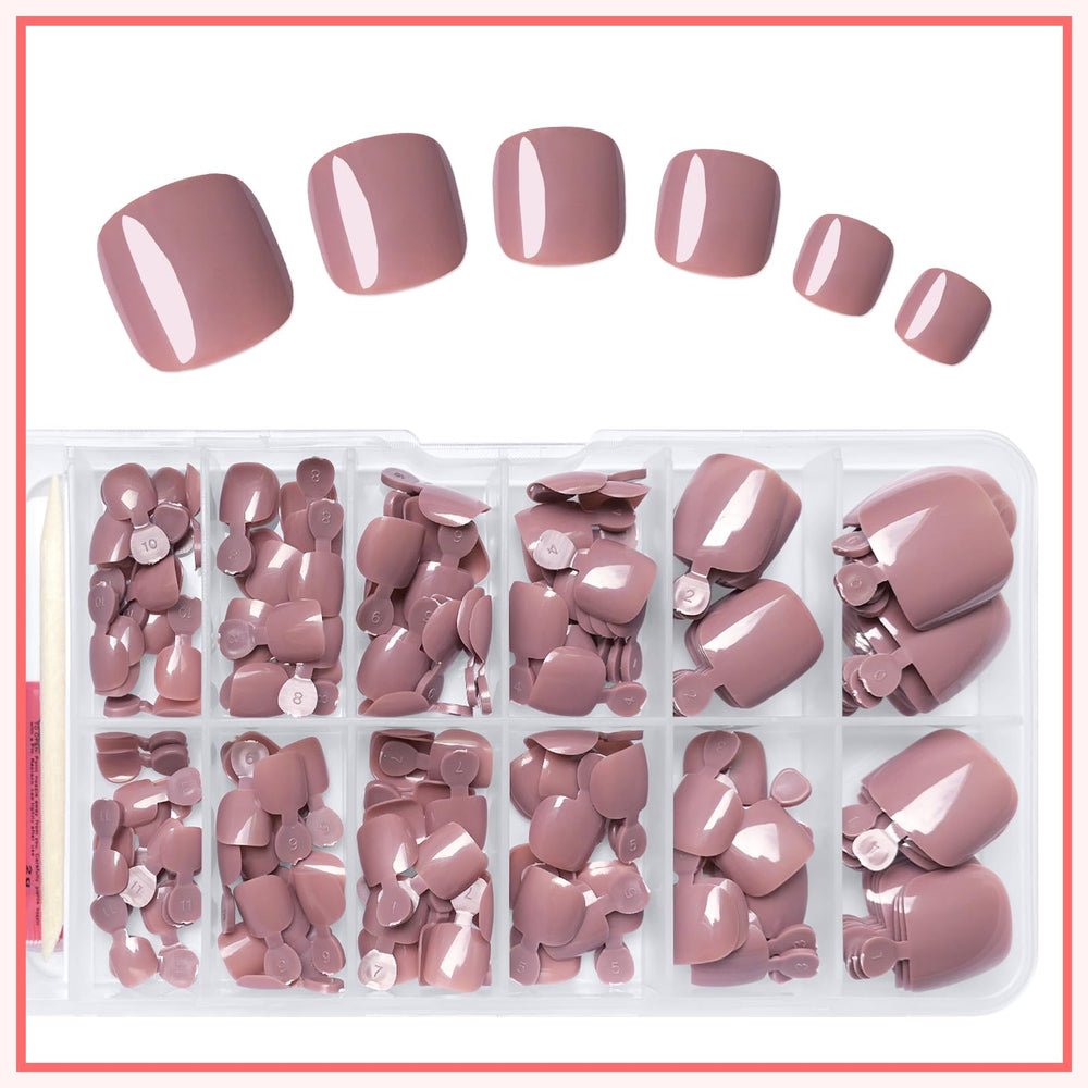 LuckForever 12 sizes grid case holds toe nails for versatile fit.