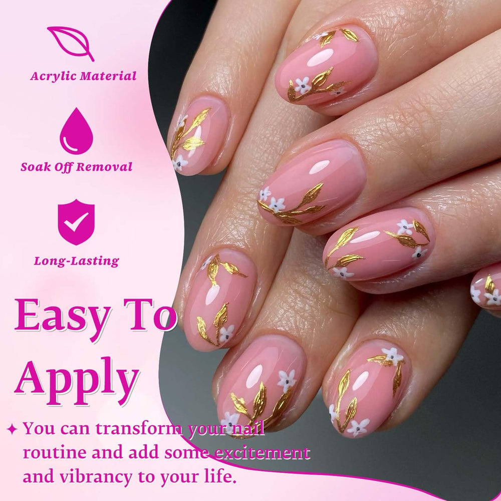 LuckForever 24-color oval nails offer versatile looks for any occasion.