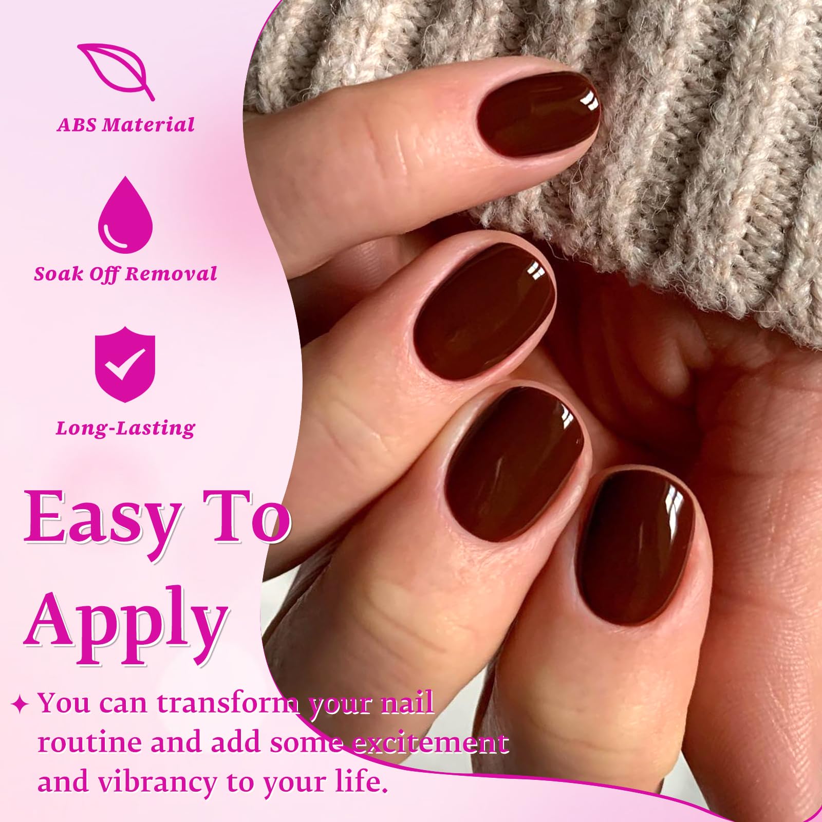 LuckForever extra-short nails provide elegant versatility for busy schedules.