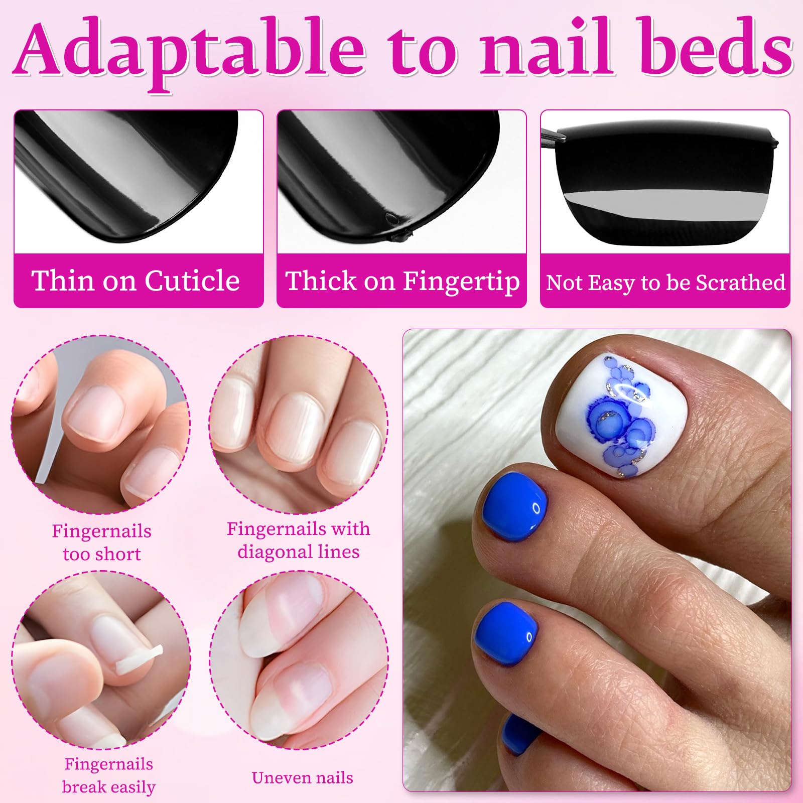 LuckForever pedicure-kit inside box highlights complete starter set for nails