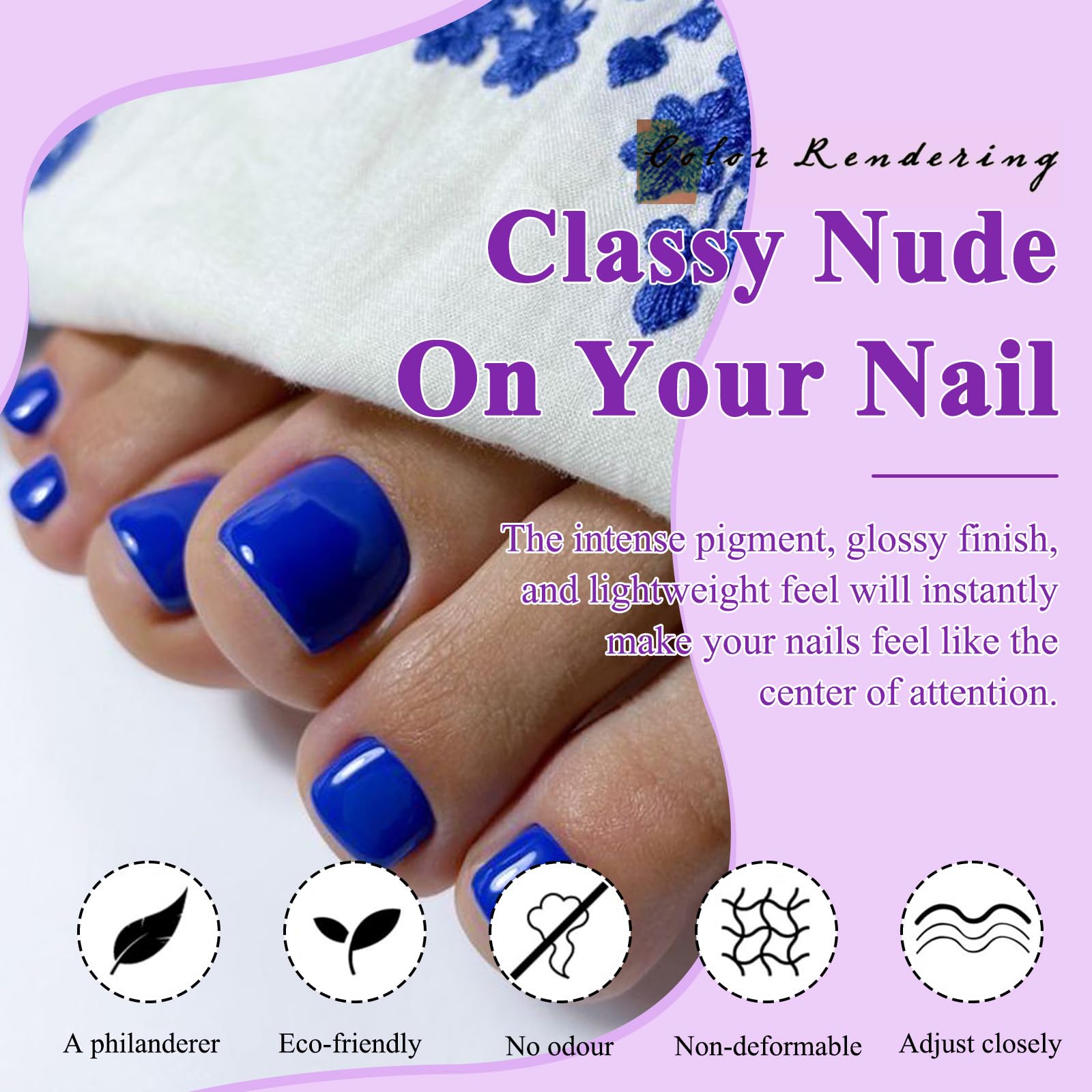 LuckForever toe nails application is simple for beginners at home