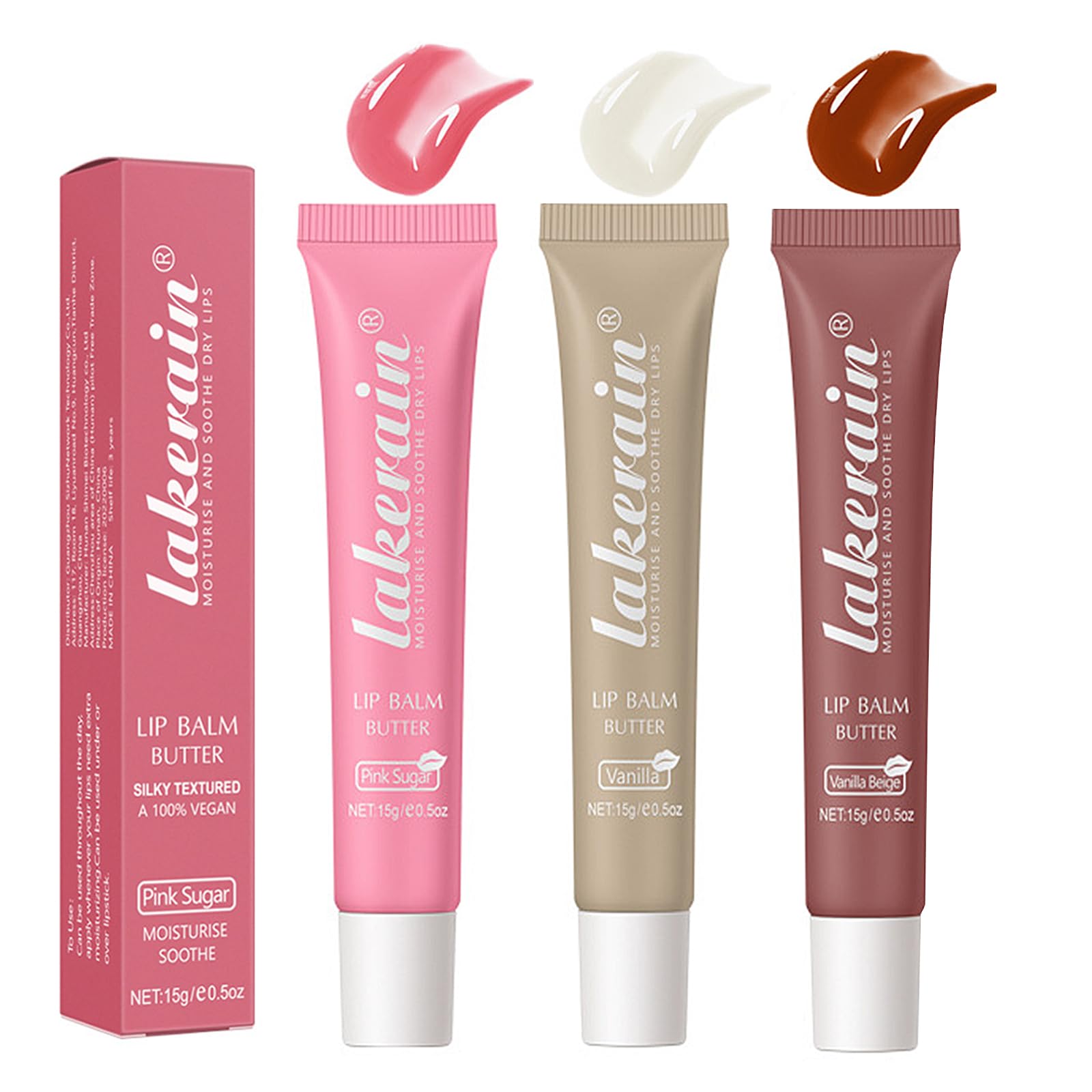 LuckNest lip-balm-tube offers a 3-color glossy finish with hydrating lip care.