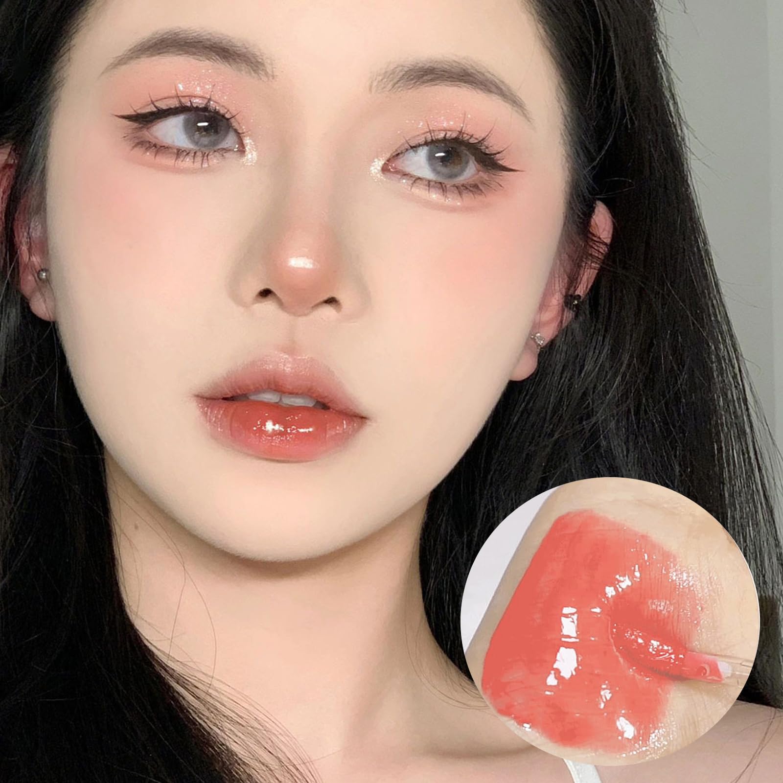 LuckNest Juicy Lasting Tint fruity-toned gloss close-up.