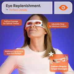 Luckras soft silicone eye cushions and adjustable strap ensure comfortable wear.