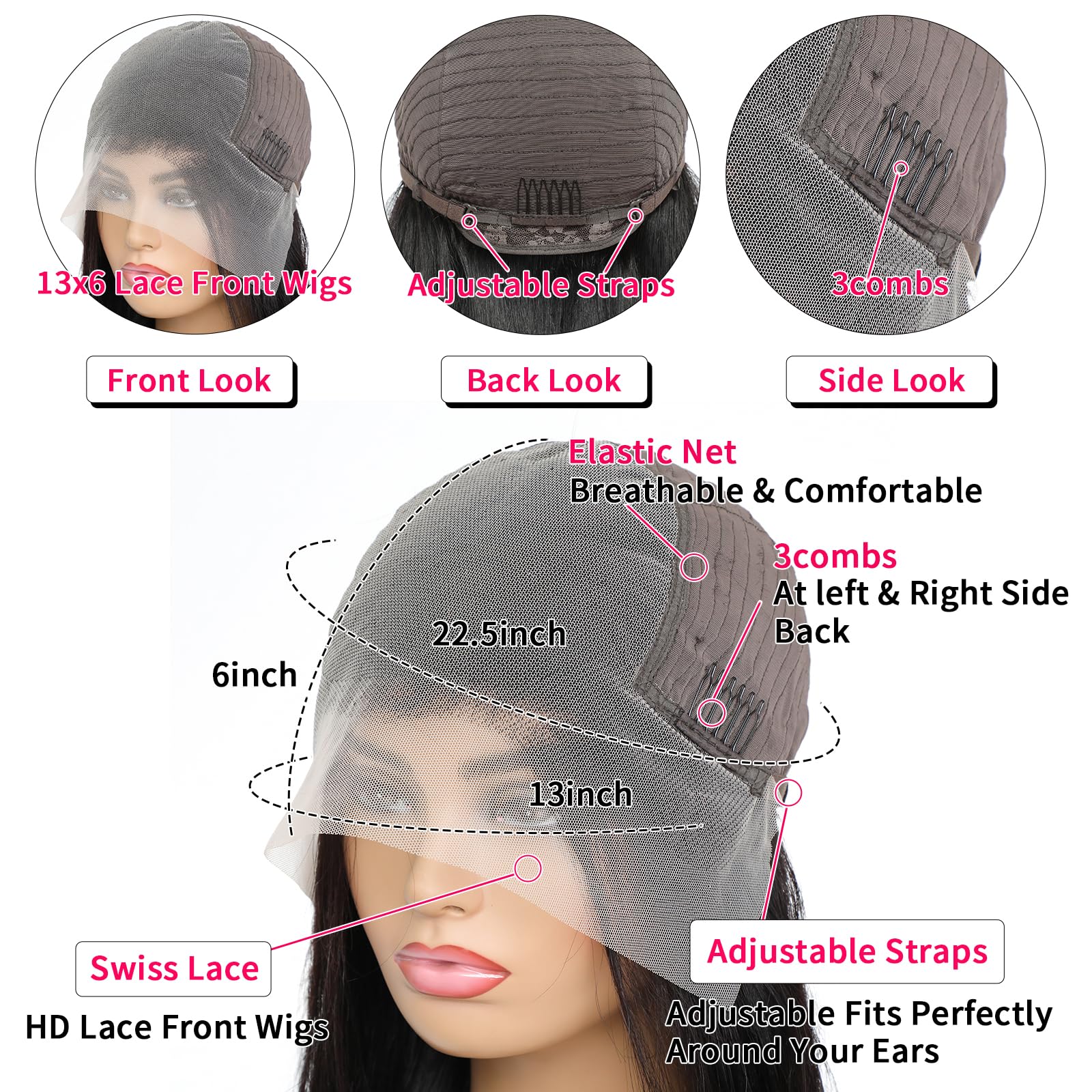 Lucksee adjustable cap fit ensures secure, comfortable wear