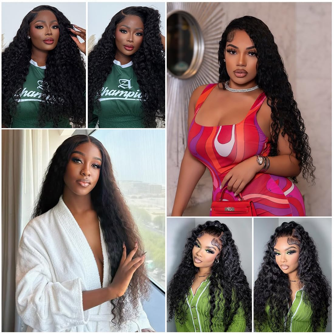 Lucksee wedding-ready deep wave wig for elegant looks