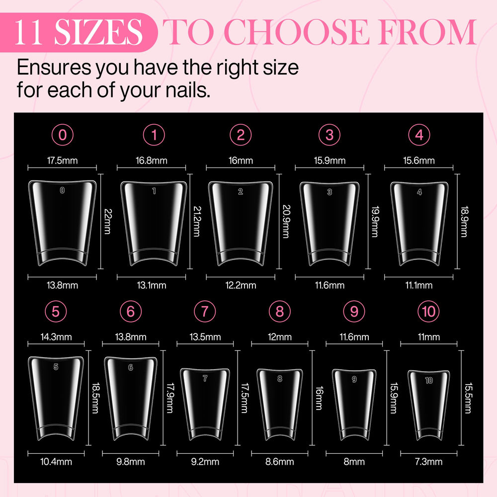 Luckyfairy duck nail tips are durable and flexible for long wear