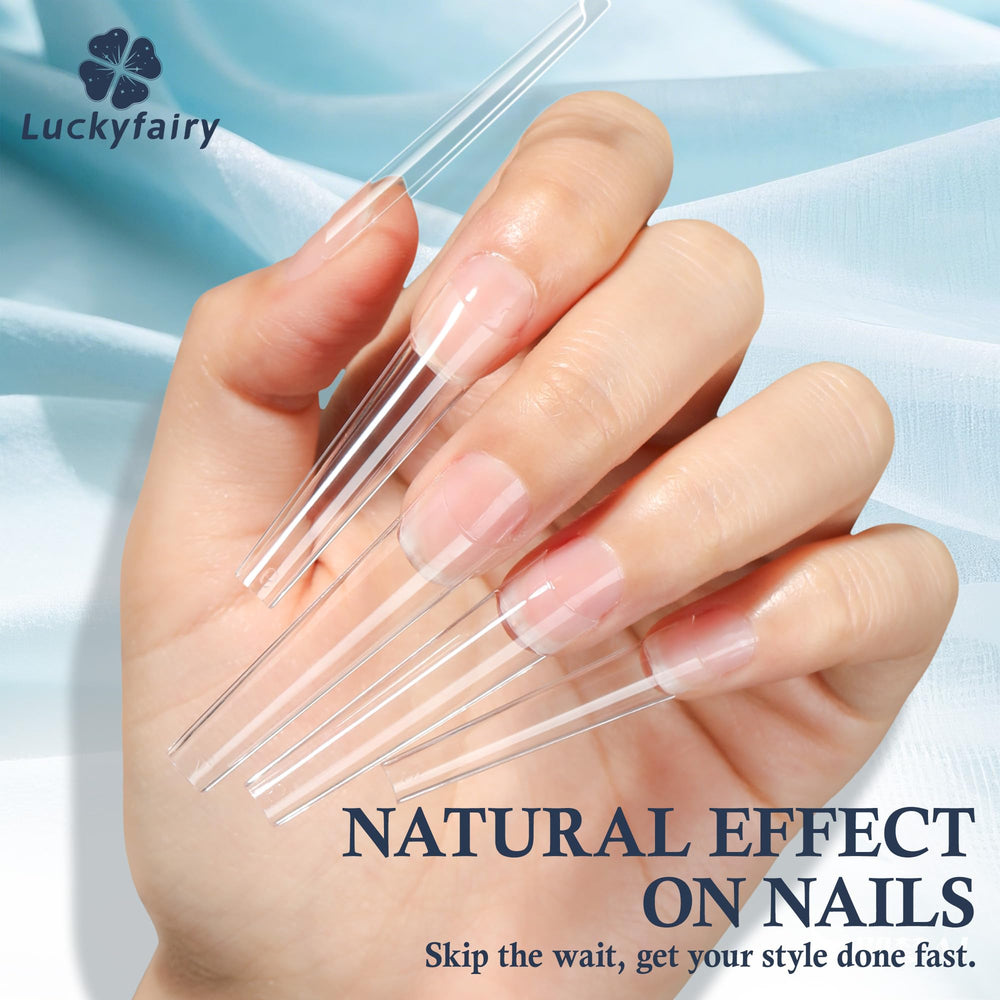 Luckyfairy easy-to-apply nail tips for quick DIY manicures at home