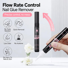 Luckyfairy remover dissolving glue, stickers, and polish quickly
