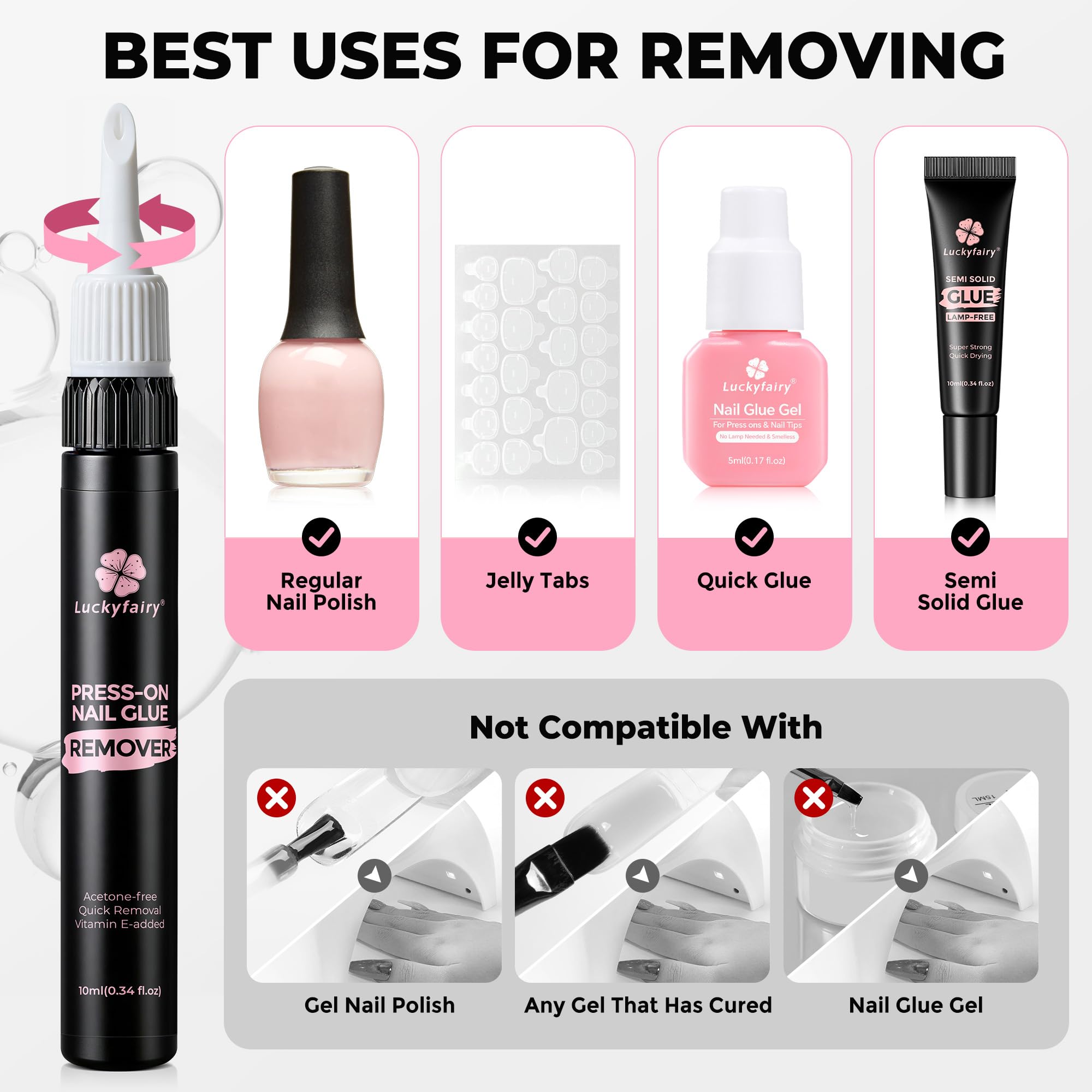 Luckyfairy travel-friendly kit ideal for on-the-go manicures