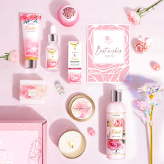 Lucotiya rose scented candle creates a calming ambiance for self care