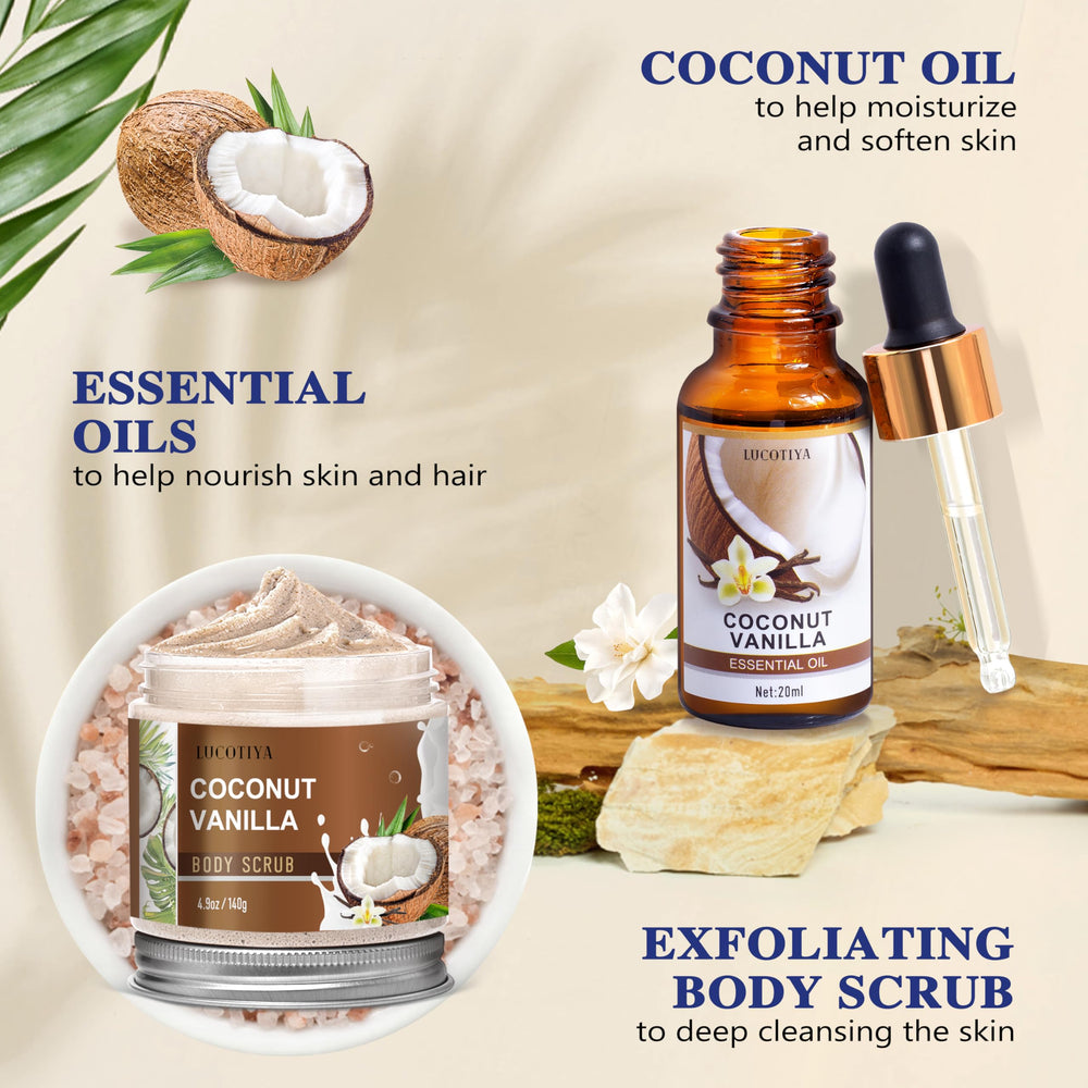 LUCOTIYA Vanilla Coconut Essential Oil adds calming aroma to self-care