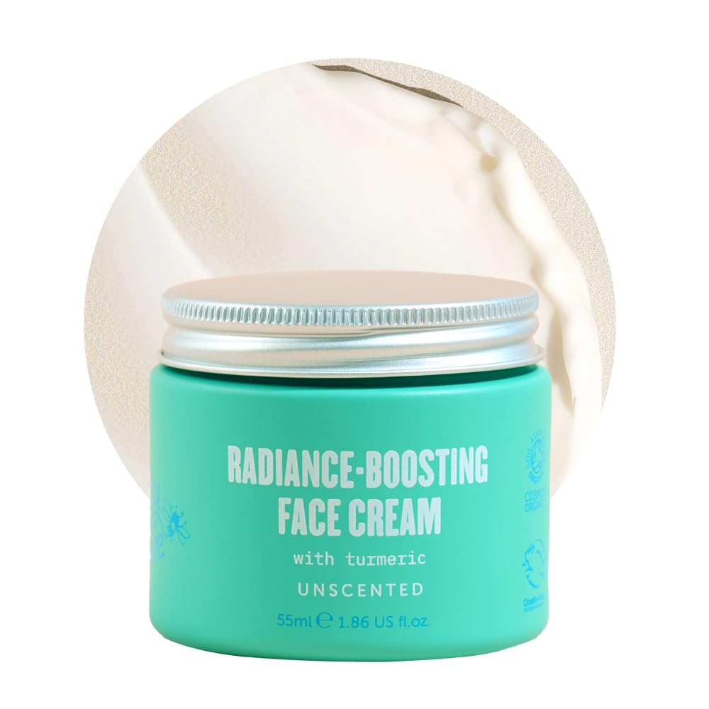 Lucy Bee face moisturizer bottle packaging shows gentle hydration for sensitive skin.
