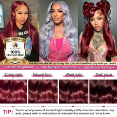 Lukymart 13x6 HD lace front with transparent Swiss lace for breathable comfort.