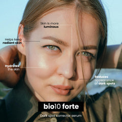LULLAGE Bio10 Forte serum dropper close-up for precise application and hydration