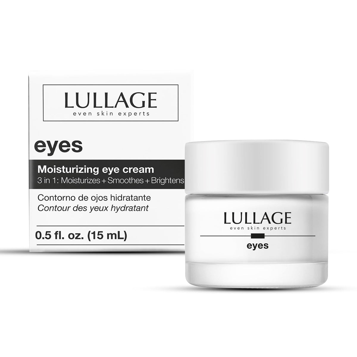 LULLAGE Eye Cream with Silk Tree Bark provides deep hydration for the under-eye area.