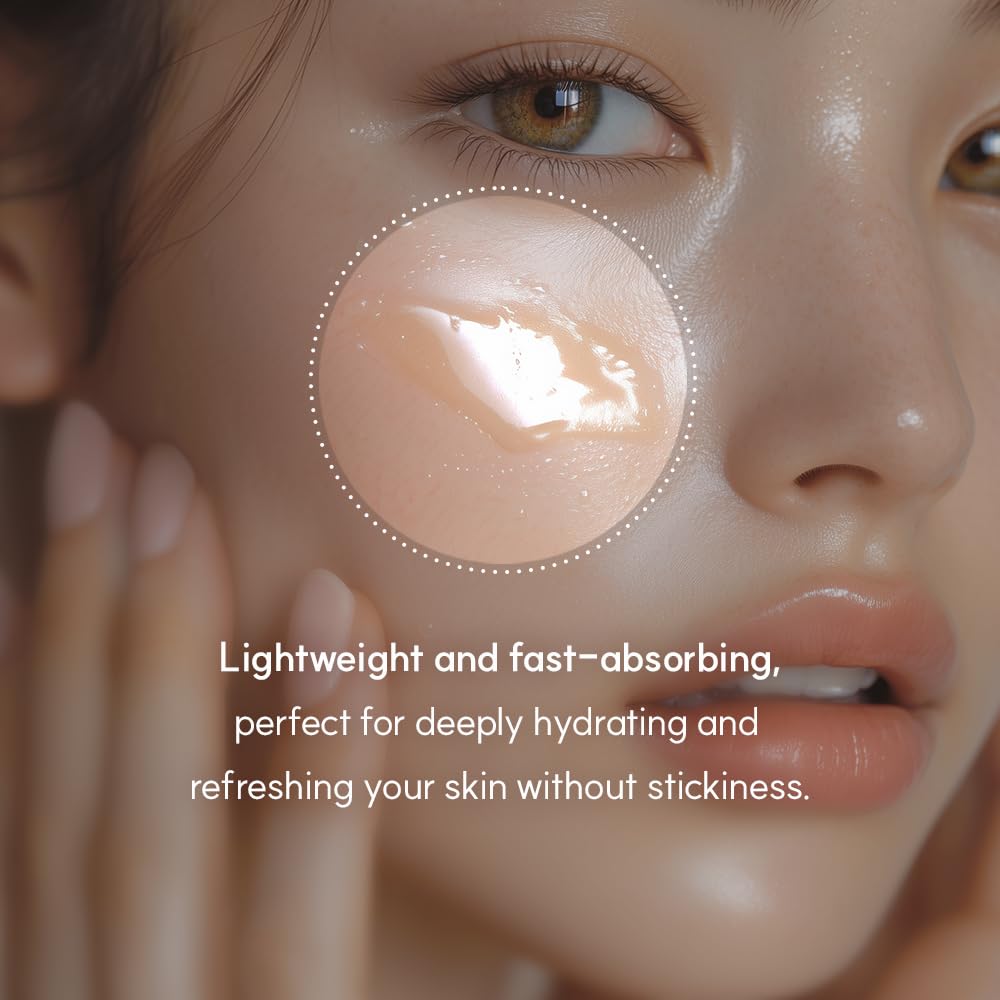 Lulubeu MELA CLINIC Ampoule gel texture on skin indicating soothing, gentle care