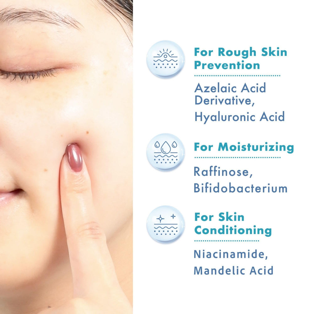 Lululun pores-minimizing sheet mask refining texture for firmer skin.