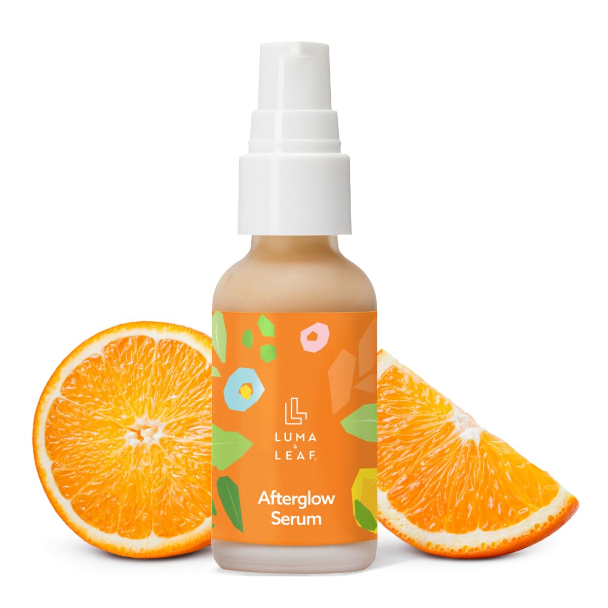 LUMA & LEAF Brightening Serum bottle for a skincare routine