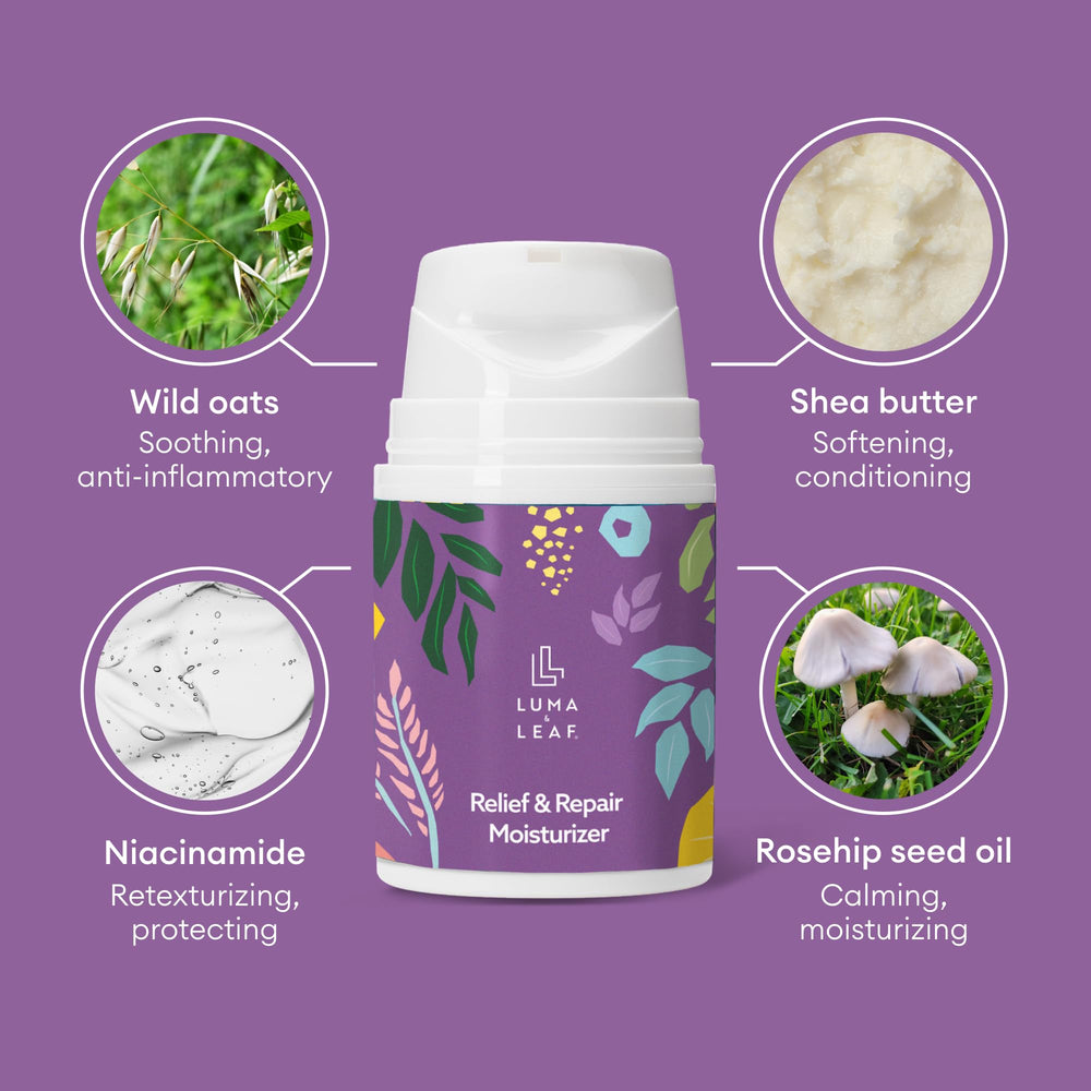 LUMA & LEAF Moisturizer pump facilitates quick absorption with no greasy residue