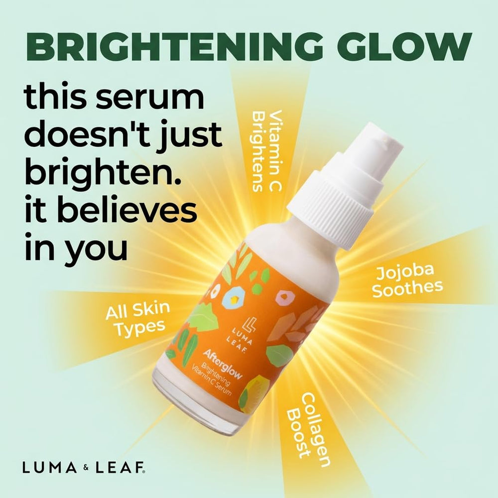 LUMA & LEAF serum being applied on the hand for easy use