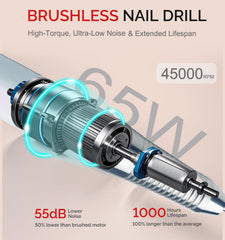 Lumcrissy 35-speed settings cover gentle to thick acrylic tasks.