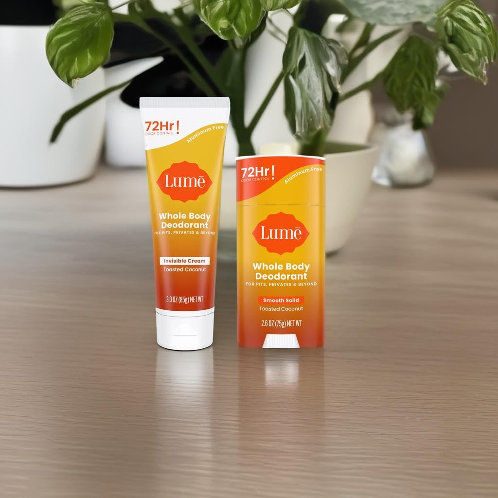 Lume baking-soda-free deodorant minimizes irritation.