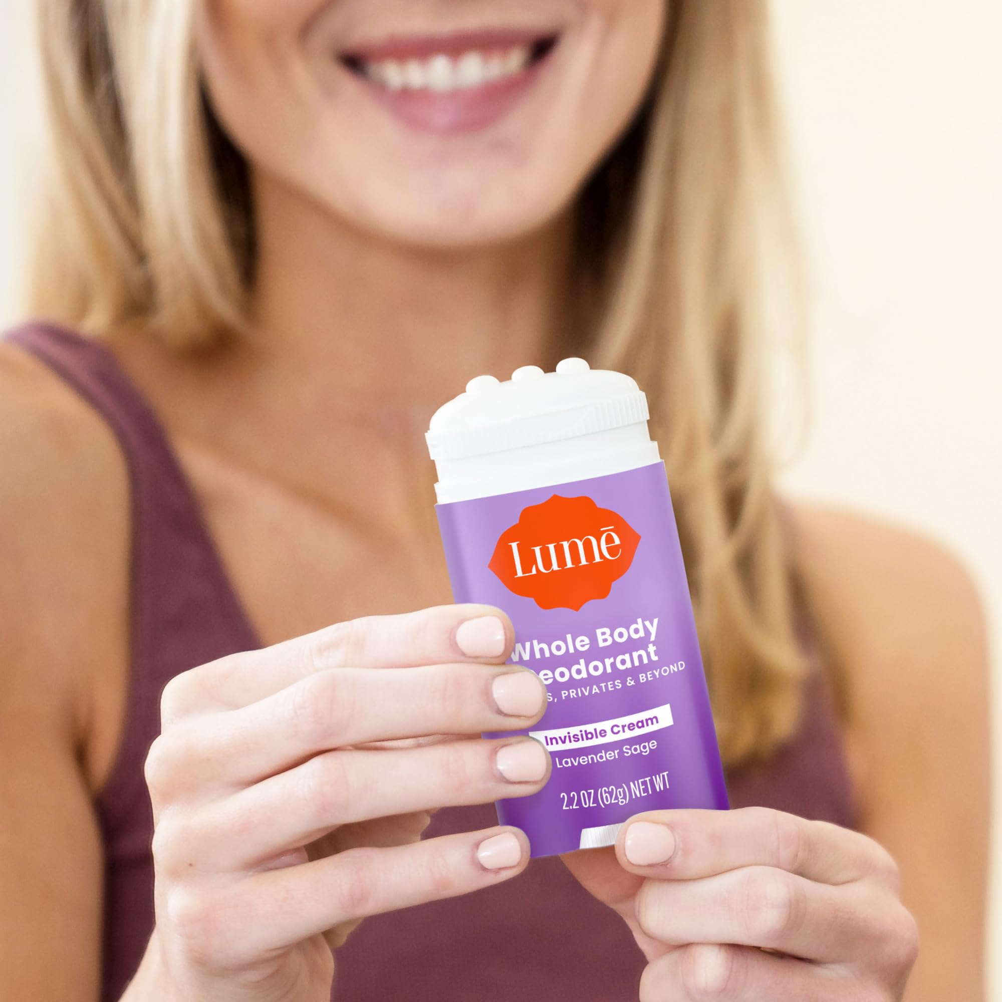 Lume Lavender Sage area use, rub on body folds and creases.