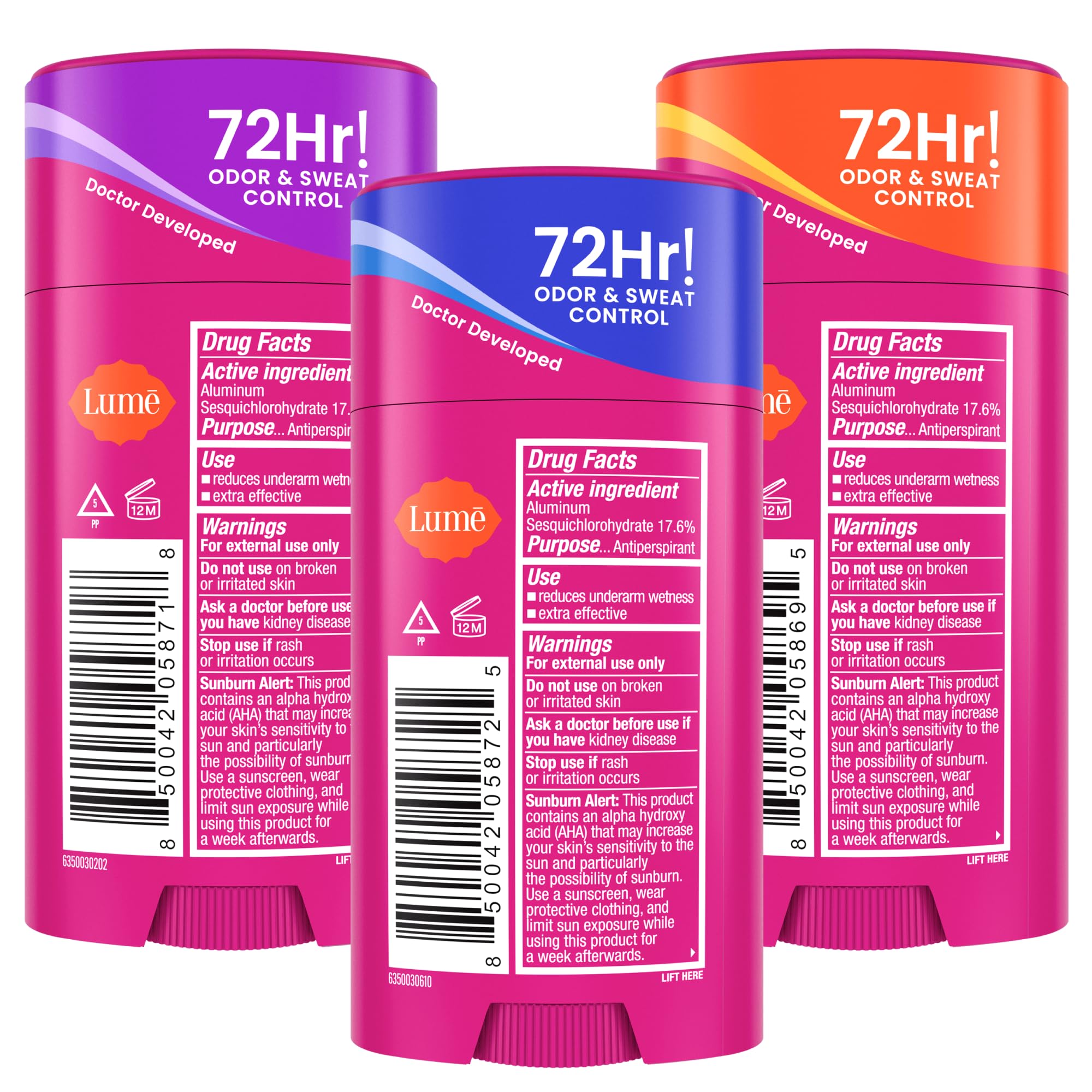 Lume Deodorant Plus Soft Powder application for daily protection