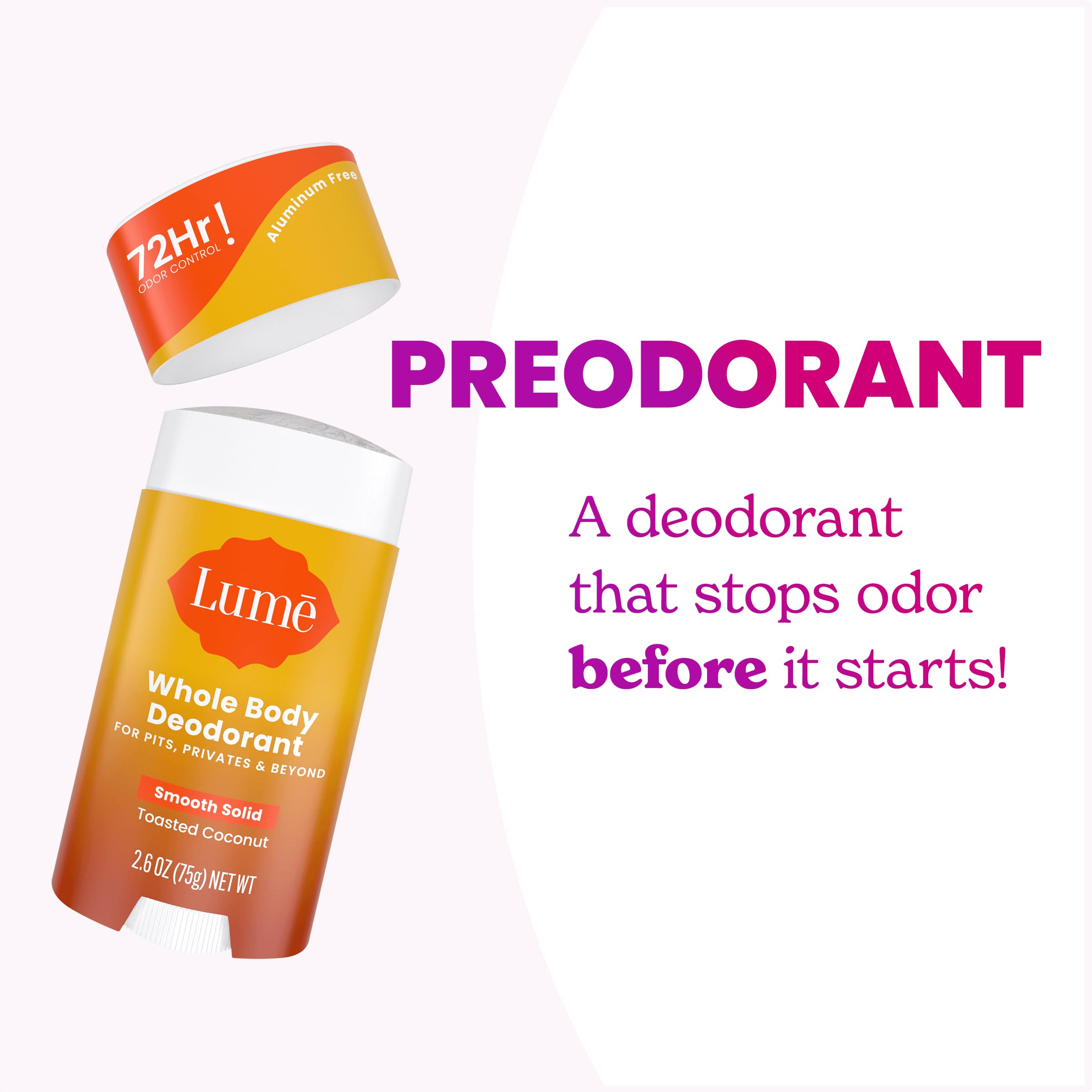 Lume deodorant wipes Cool Cucumber for on-the-go freshness