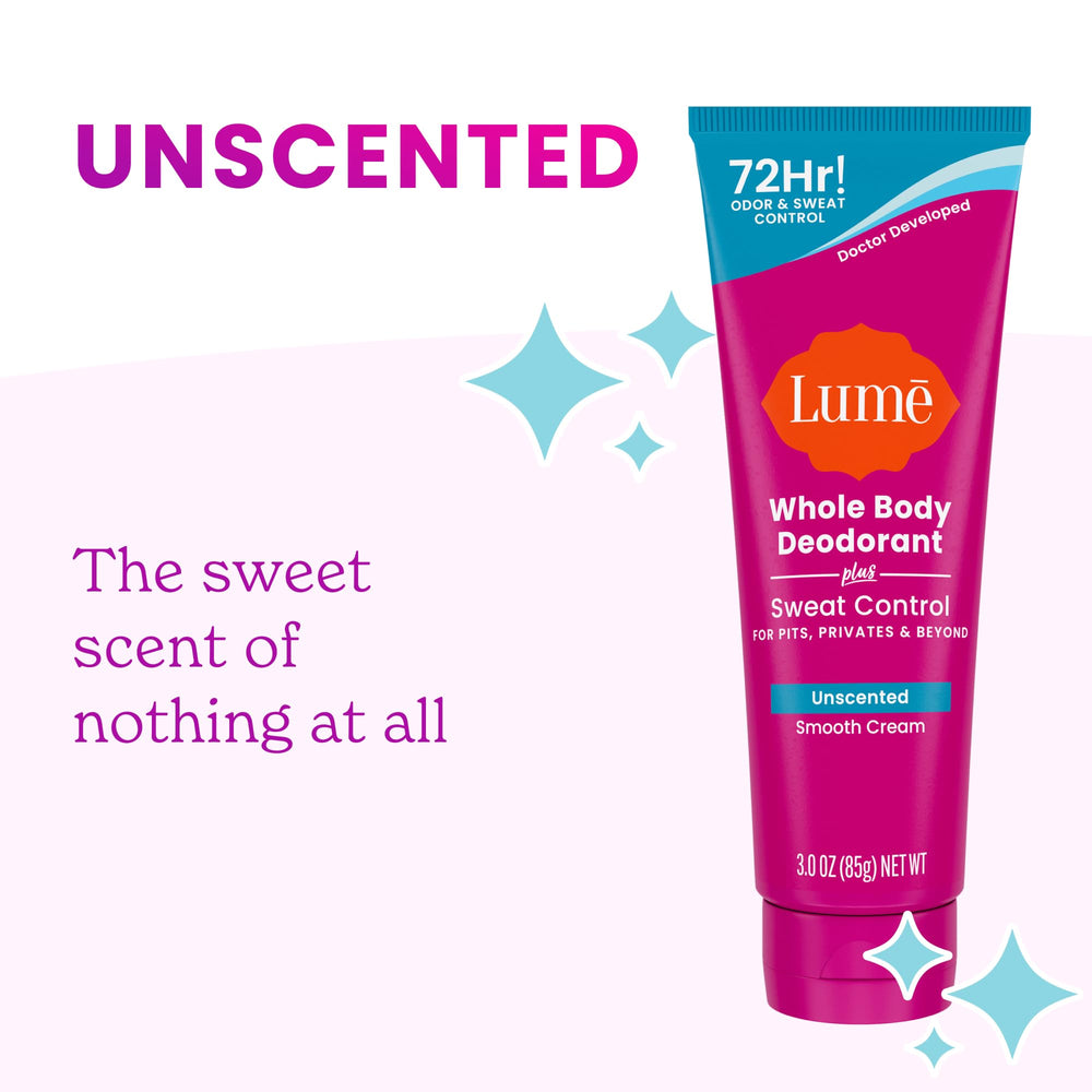 Lume tube close-up focusing on easy pea-sized application.