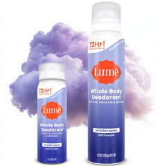 Lume Invisible Spray full-size bottle shown for all-over odor control