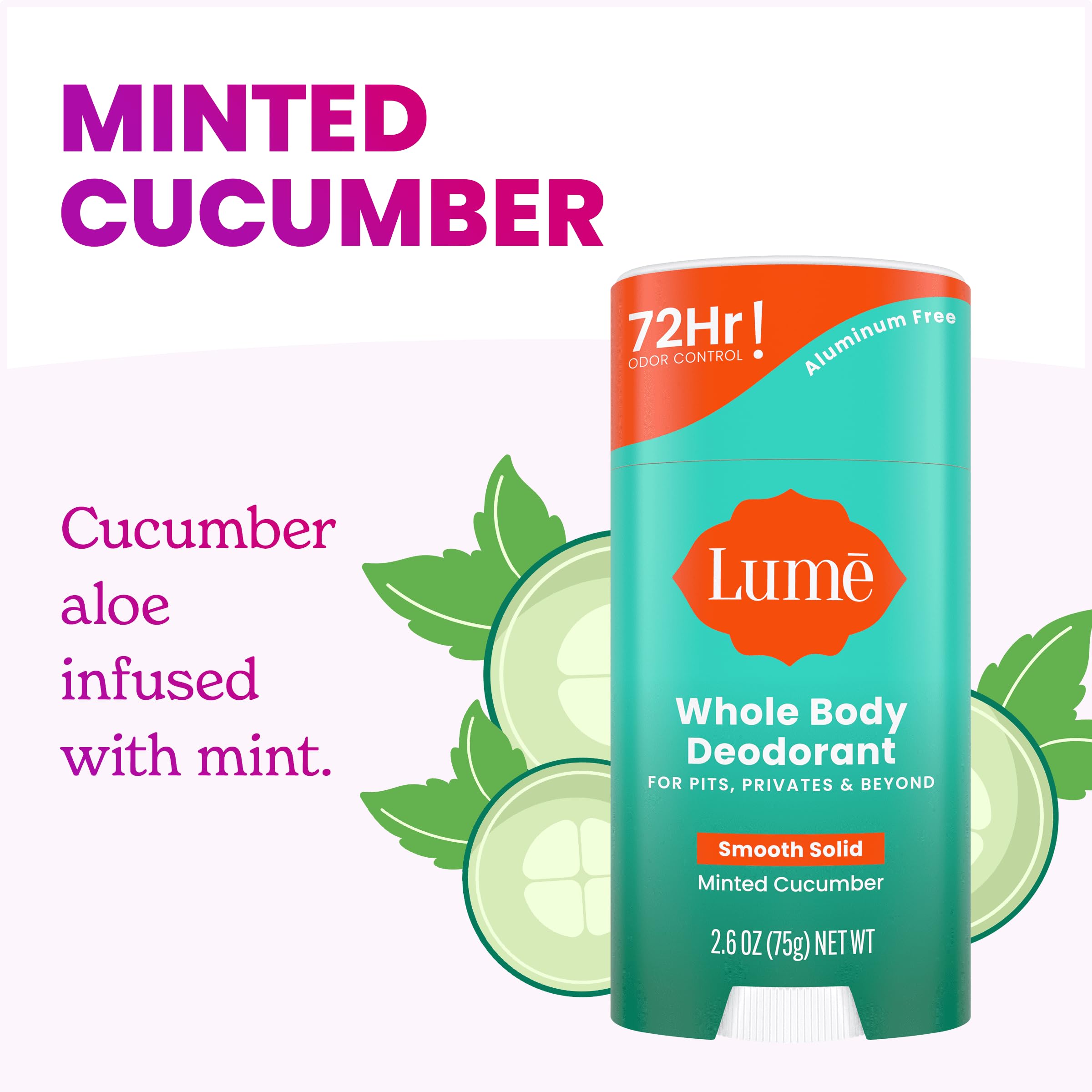 Box of Lume three-pack deodorant on shelf