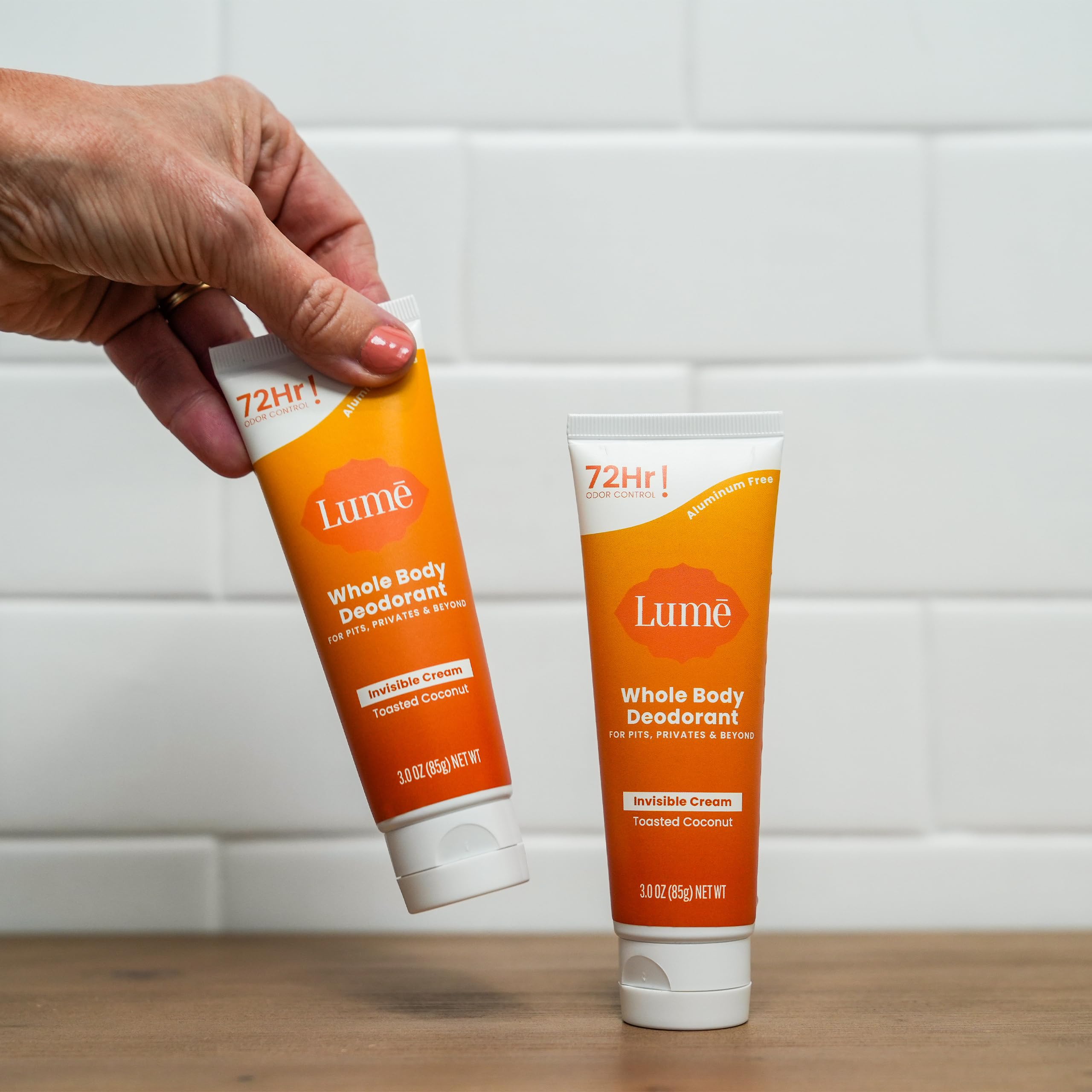 Lume pH-balanced preodorant action stops odor before it starts.