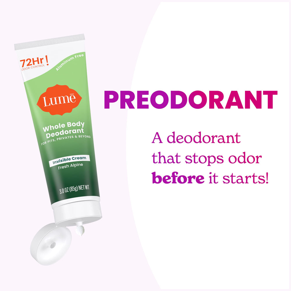 Skin appears even and smooth after using Lume Invisible Cream.