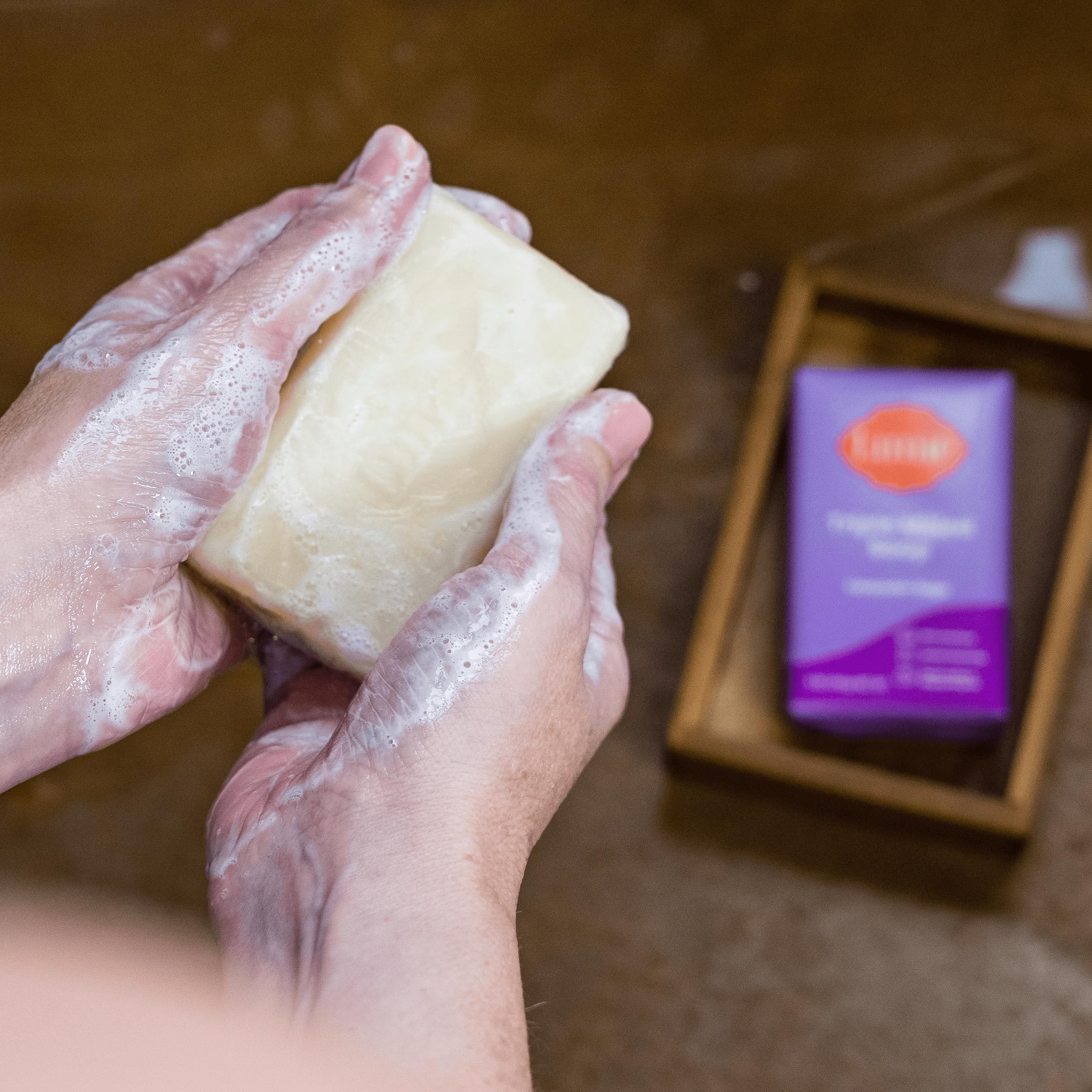 Lume soap creates rich foam for thorough washing.