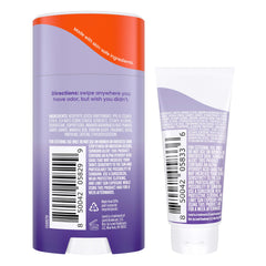 Lume solid stick being applied to skin for targeted odor protection.