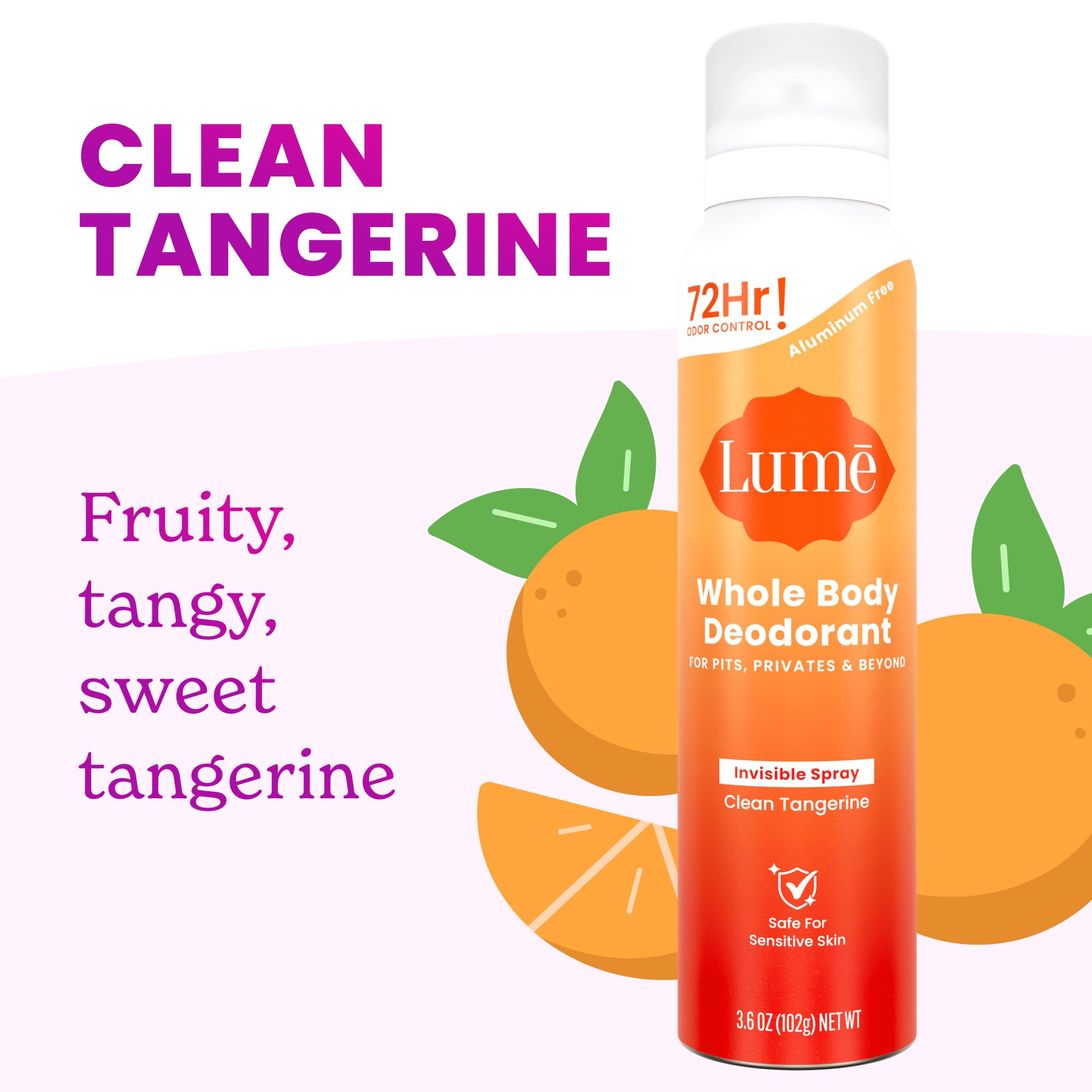 Lume Spray Angle Application shows easy six-inch coverage.