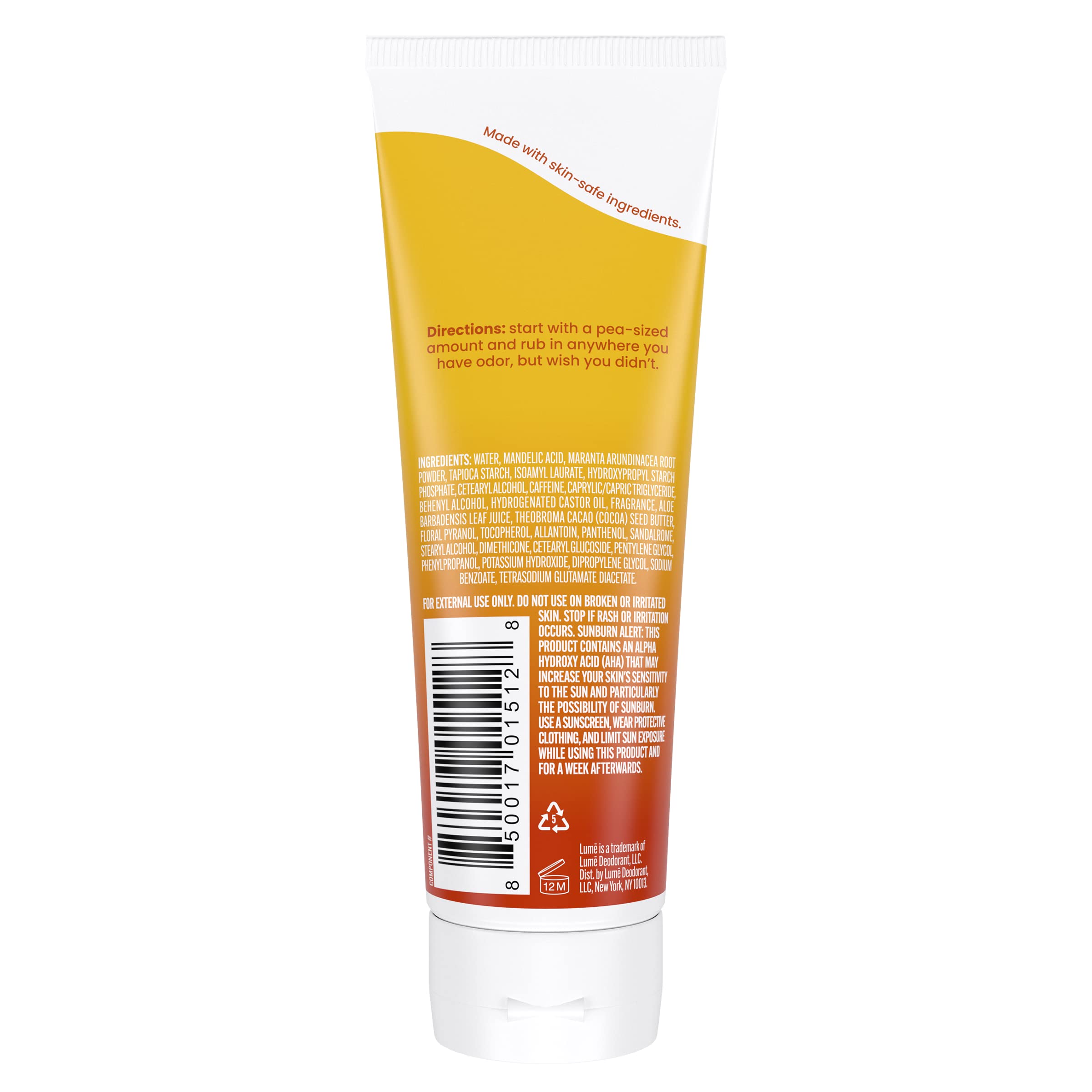 Lume toasted coconut scent being applied as invisible cream