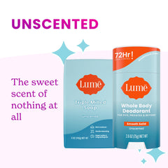 Lume two-pack deodorant sticks ready for travel and daily use