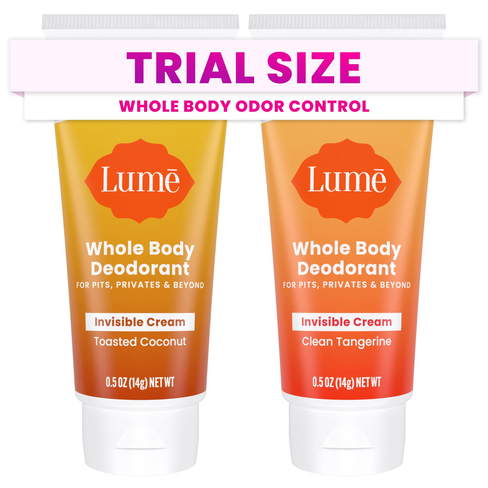Lume Whole Body Deodorant mini travel size for on-the-go odor protection