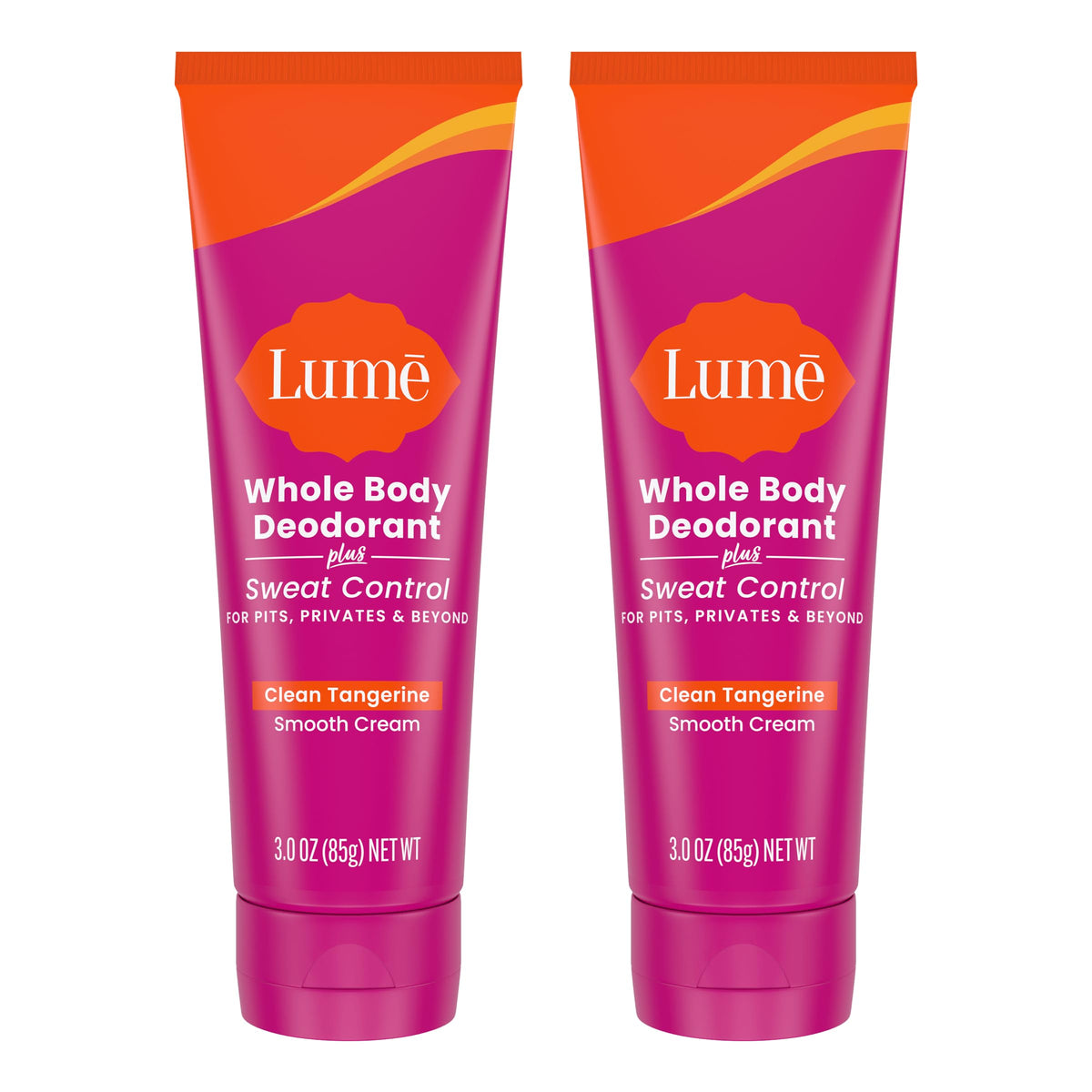 Lume smooth-cream-tube for all-day freshness with easy rub-in performance.