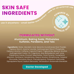 Lume Vanilla Bliss cream texture ready for skin-friendly application.