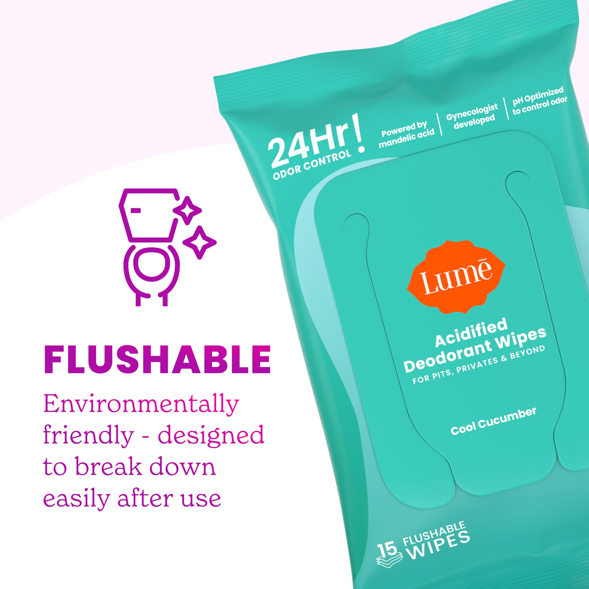 Lume 6x6 inch wipe texture closeup for soft, comfortable use.
