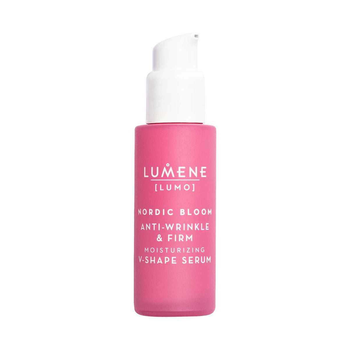 Lumene Lumo Nordic Bloom serum bottle for a hydrating, radiant complexion.