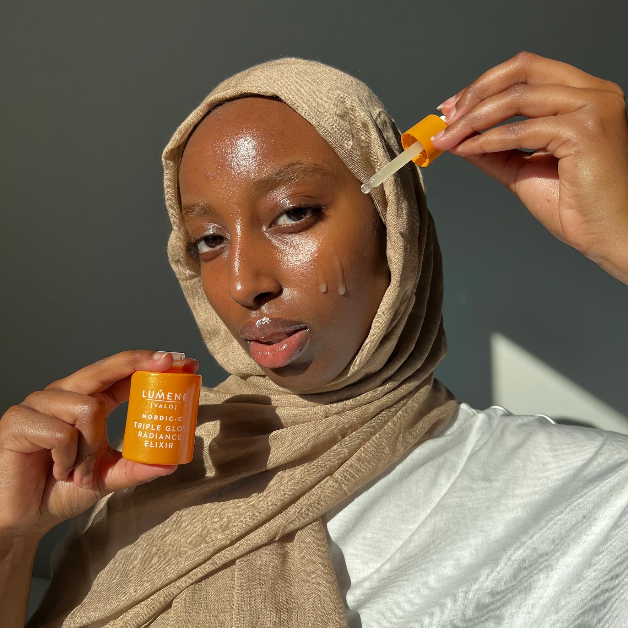 Lumene Nordic-C Valo Arctic cloudberry imagery signals antioxidant-rich care.