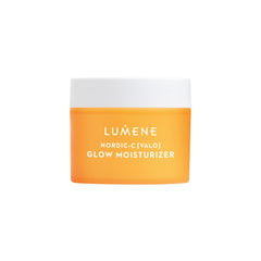 Lumene Nordic-C Valo Glow Moisturizer bottle showing radiance-boosting hydration.
